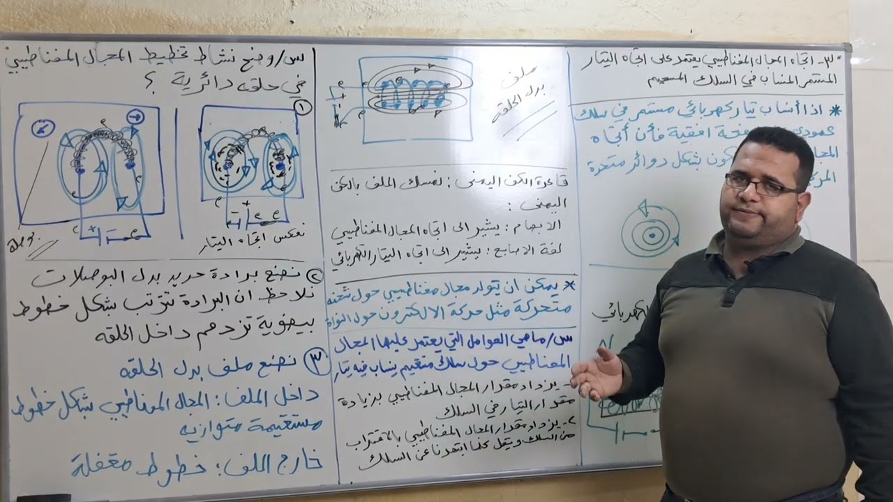 فيزياء ثالث متوسط الفصل السادس الكهربائيه والمغناطيسيه المحاضرة الثانيه