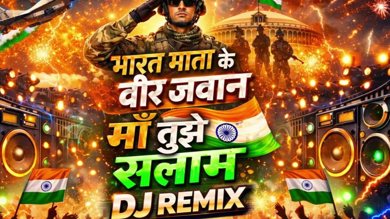भारत माता के वीर जवान चले | माँ तुझे सलाम | DJ Remix 2026 | Republic Day Special Song