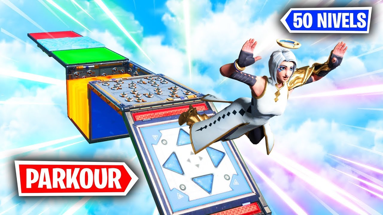 * NUEVO DEATHRUN PARA NOOB DE 50 NIVELES* FORTNITE PARKOUR
