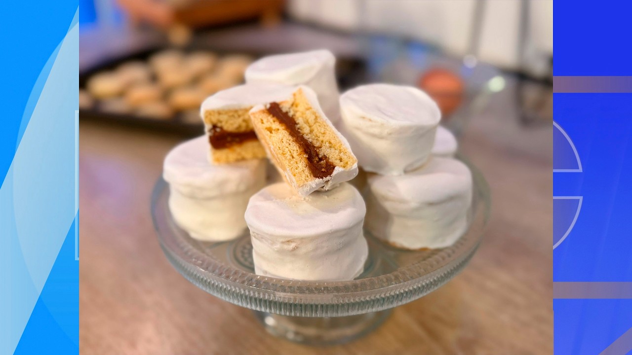 Leticia nos enseña a preparar unos deliciosos alfajores de nieve