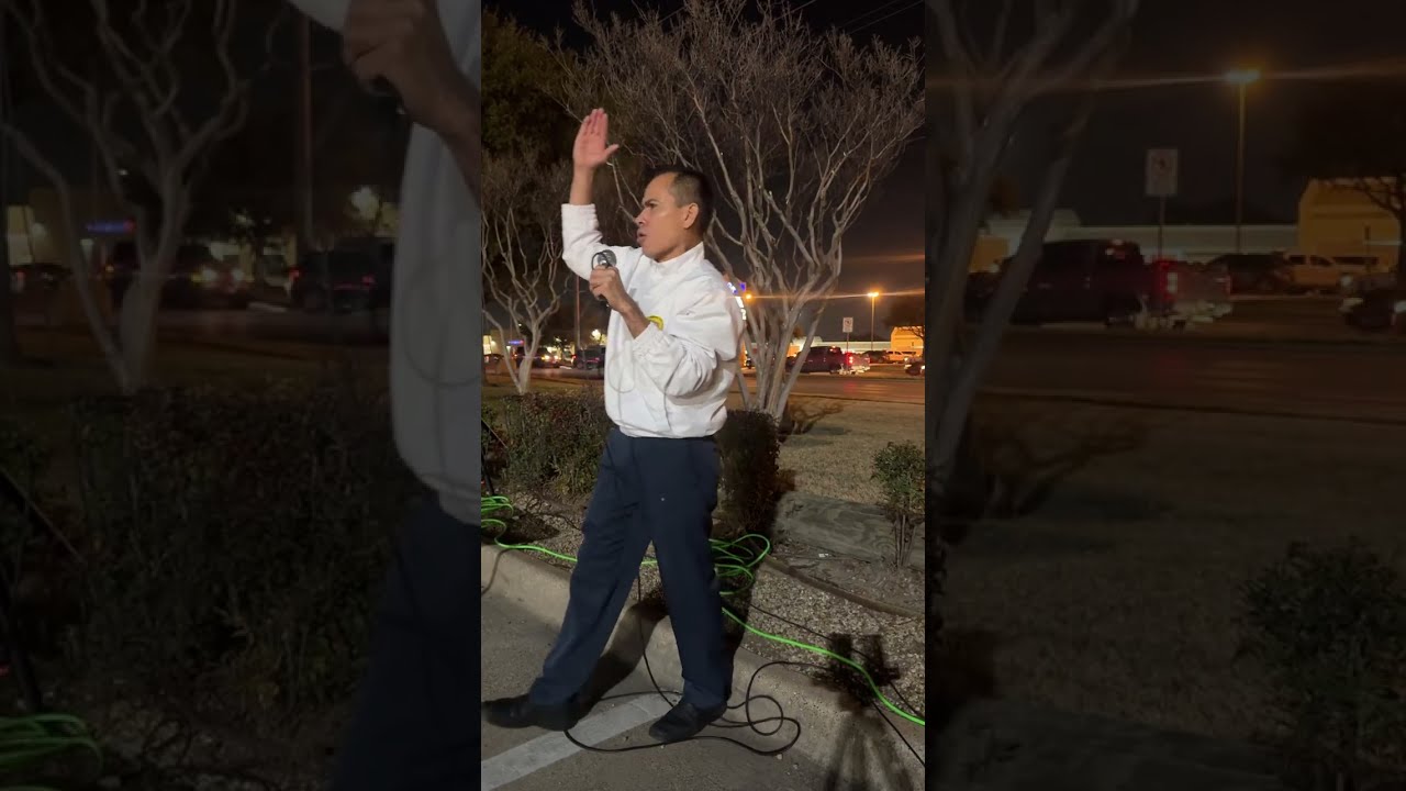 EVANGELISMO📢   en  Irving TEXAS🇺🇸  JESUCRISTO Es ANUNCIANDO⚠️ En las calles amén‼️ #viral #fe