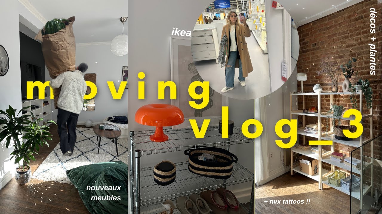 Gros changements, Ikea, nouveaux meubles et tatouages🪩⎮ MOVING VLOG n3 📦