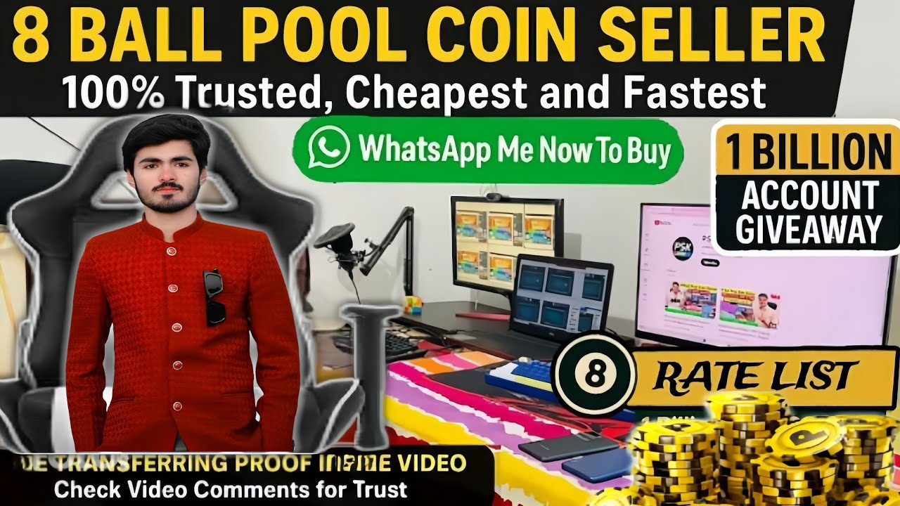 8 Ball Pool Coin Seller &ndash; Trusted, Cheapest & Fastest ✅