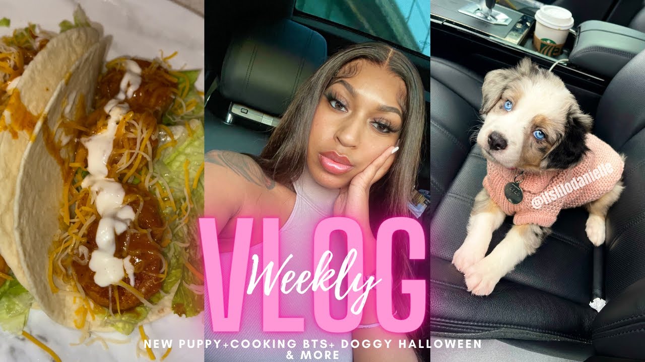 WEEKLY VLOG! New Puppy + New Food Spot +Cooking tutorial & More
