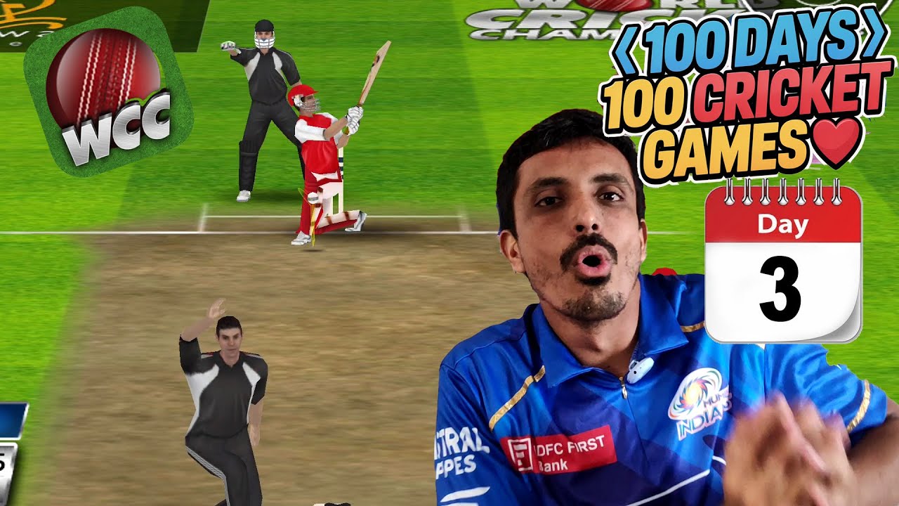 Day 3- WCC 1: First 3D Cricket Game on Android,100 Days 100 Cricket Games World Cricket Championship