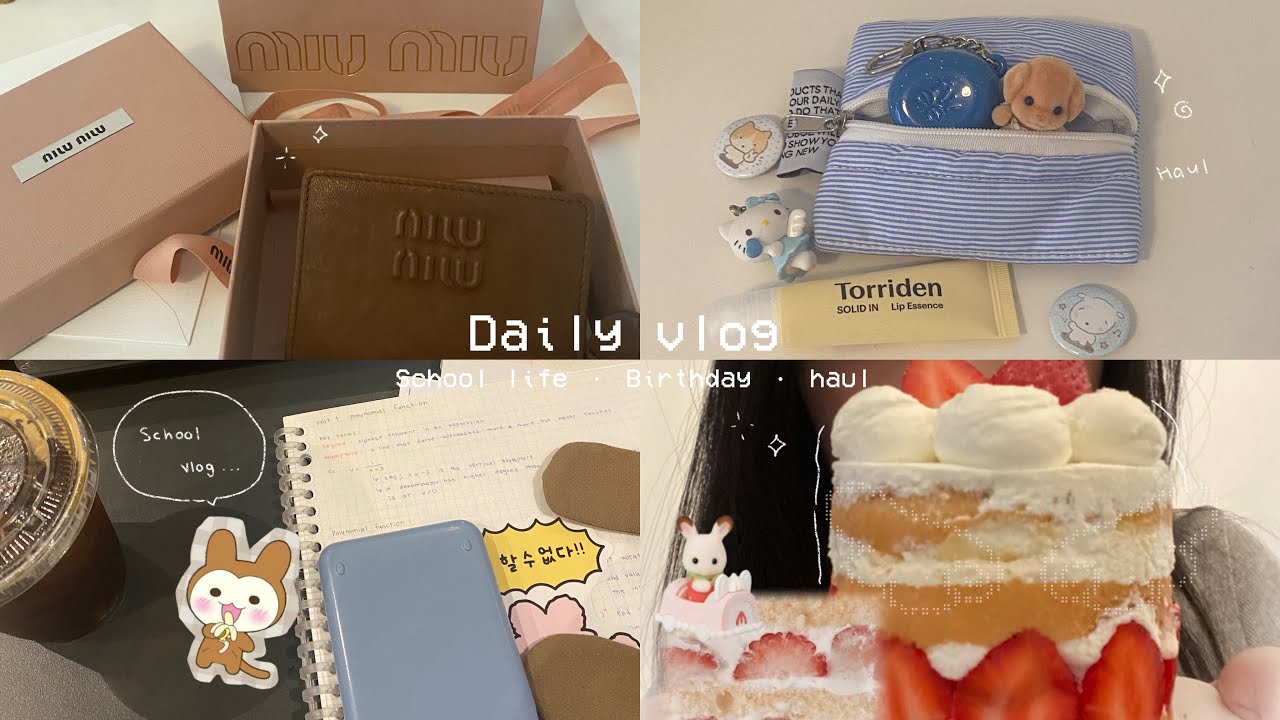 SLICE OF LIFE 🍰: high school diaries, birthday vlog, haul, cute cafes, productive? vlog