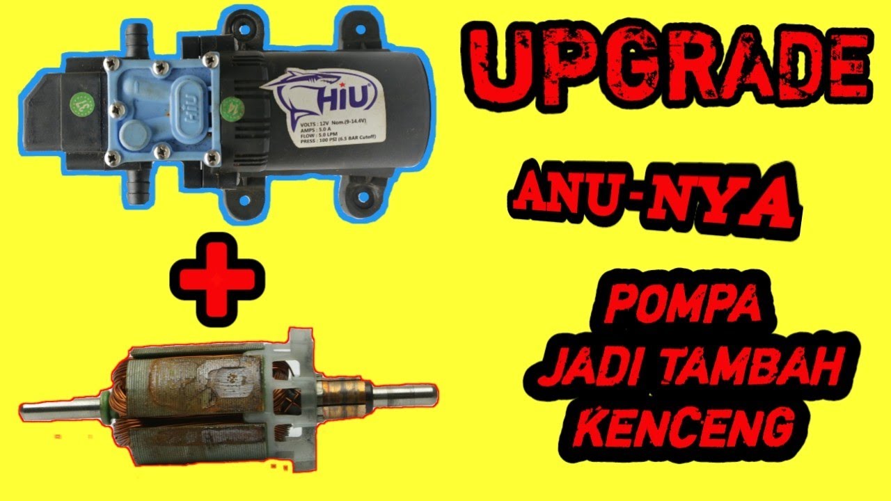 UPGRADE POMPA SPRAYER // POMPA ELEKTRIK 12V DC