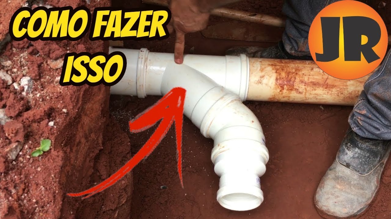 COMO COLOCAR UMA JUNÇÃO NA REDE DE ESGOTO