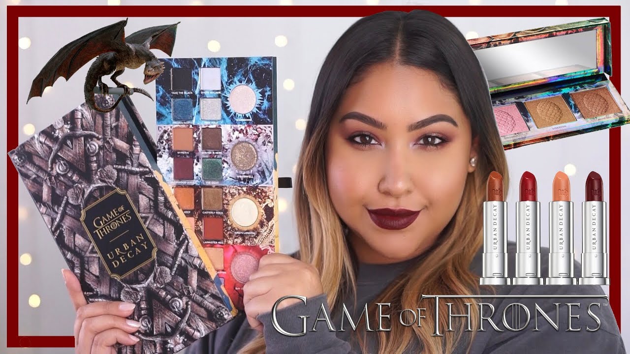 URBAN DECAY GAME OF THRONES COLLECTION SWATCHES AND TUTORIAL | Highonlifestylee