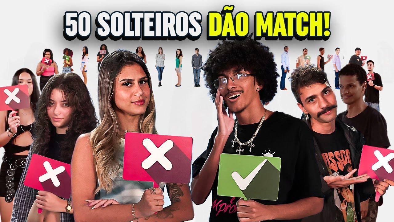 50 PESSOAS dando MATCH na vida real | ep. 3