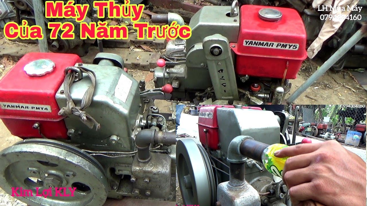 Test Cặp Máy Thủy YANMAR RM Y5 Huyền Thoại 1 Thời.Đã 72 Năm.