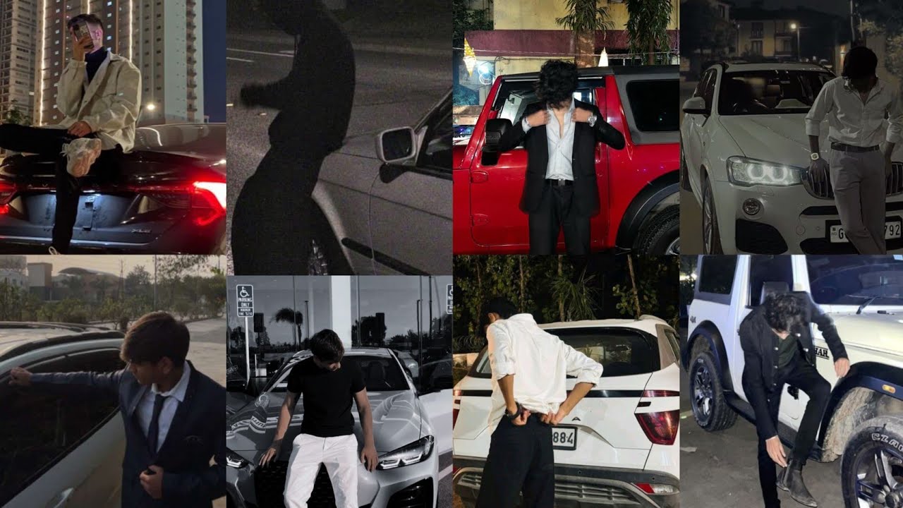 Boys Photo Pose With Car 2025 || Car Photography Pose For Boys || car photograph