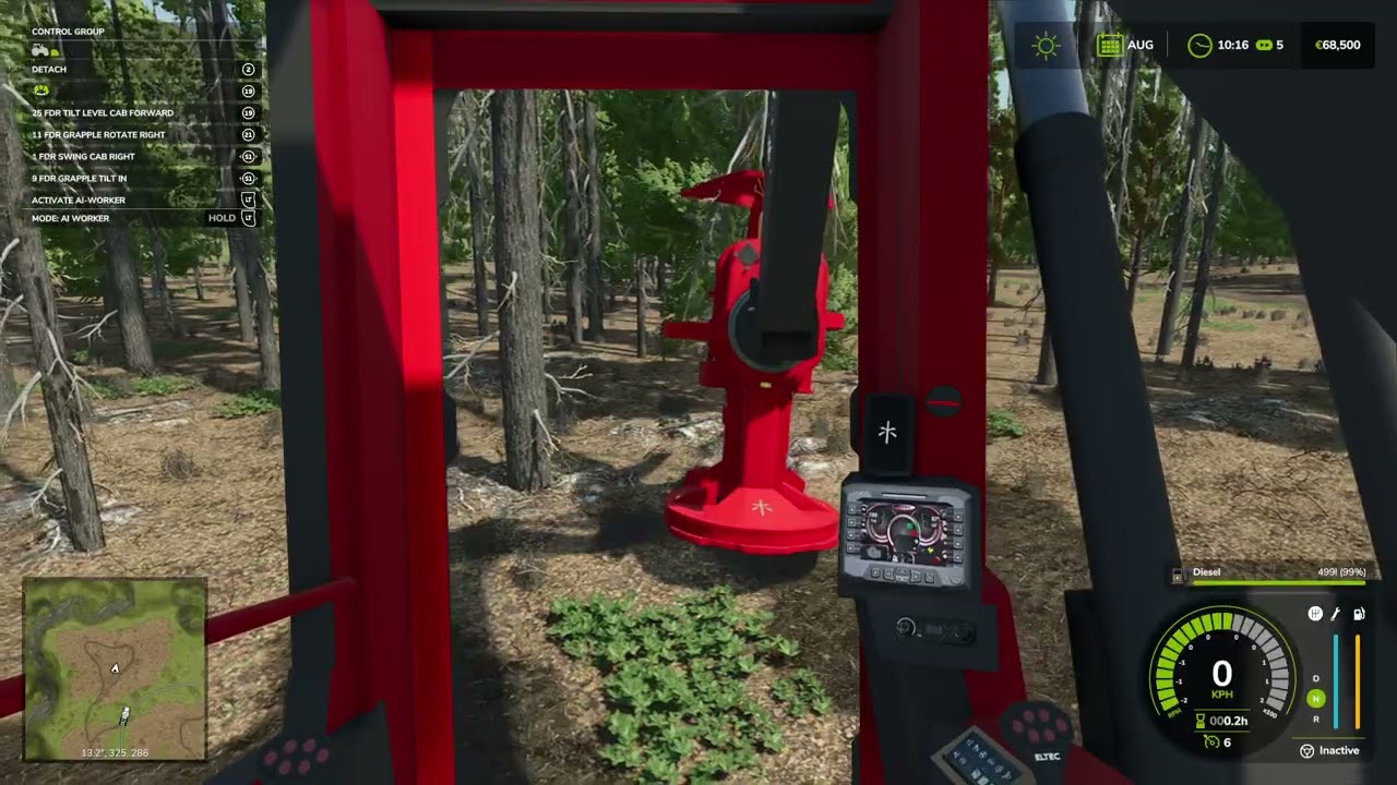 cutting trees on a new map E1 fs 25