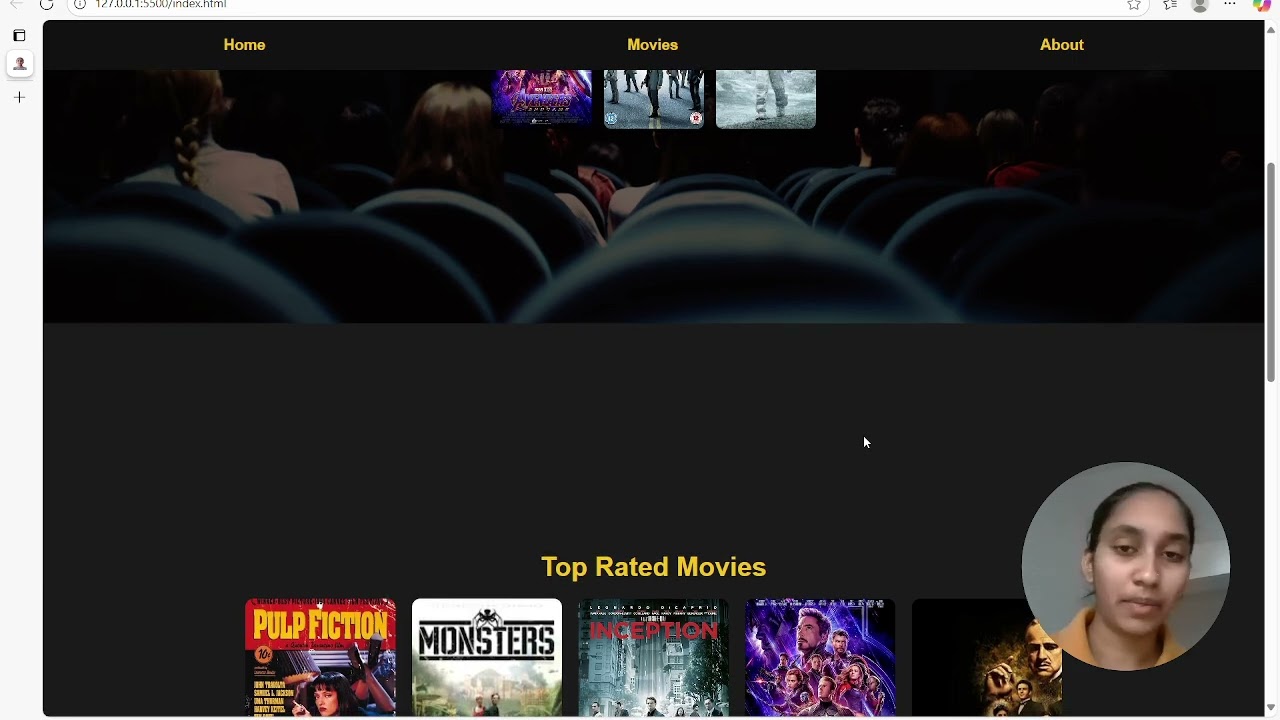 IMDb Clone Website Demo | Movie Database UI | HTML CSS Project