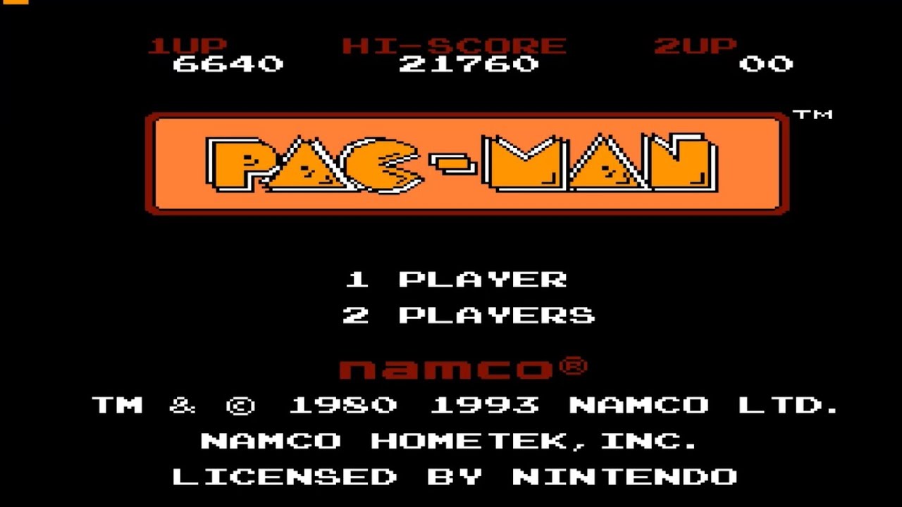 Pac-Man (NES) longplay