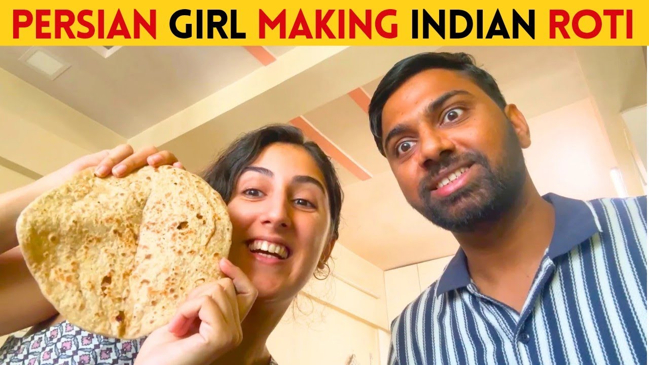 Persian Wife Learned Sweet Chapati from Indian Mom | Healthy Homemade Recipe | Indian Persian Couple