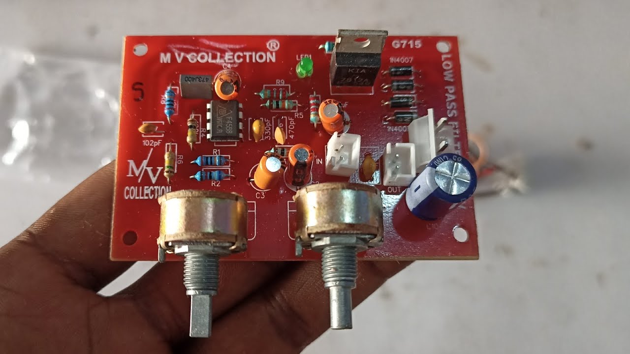 2 tone volume low pass filter full connection with wiring and sound testing