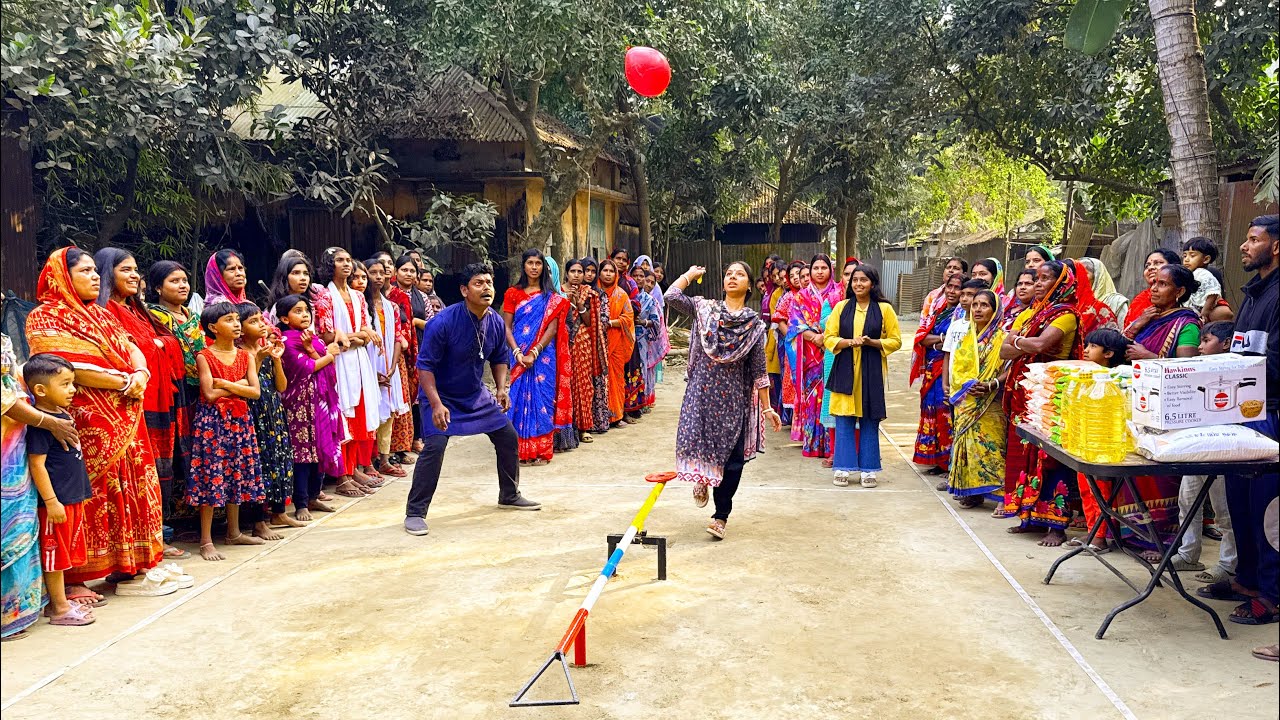 Target the balloon and burst it. Sisters’ focus in this thrilling challenge will truly impress you !