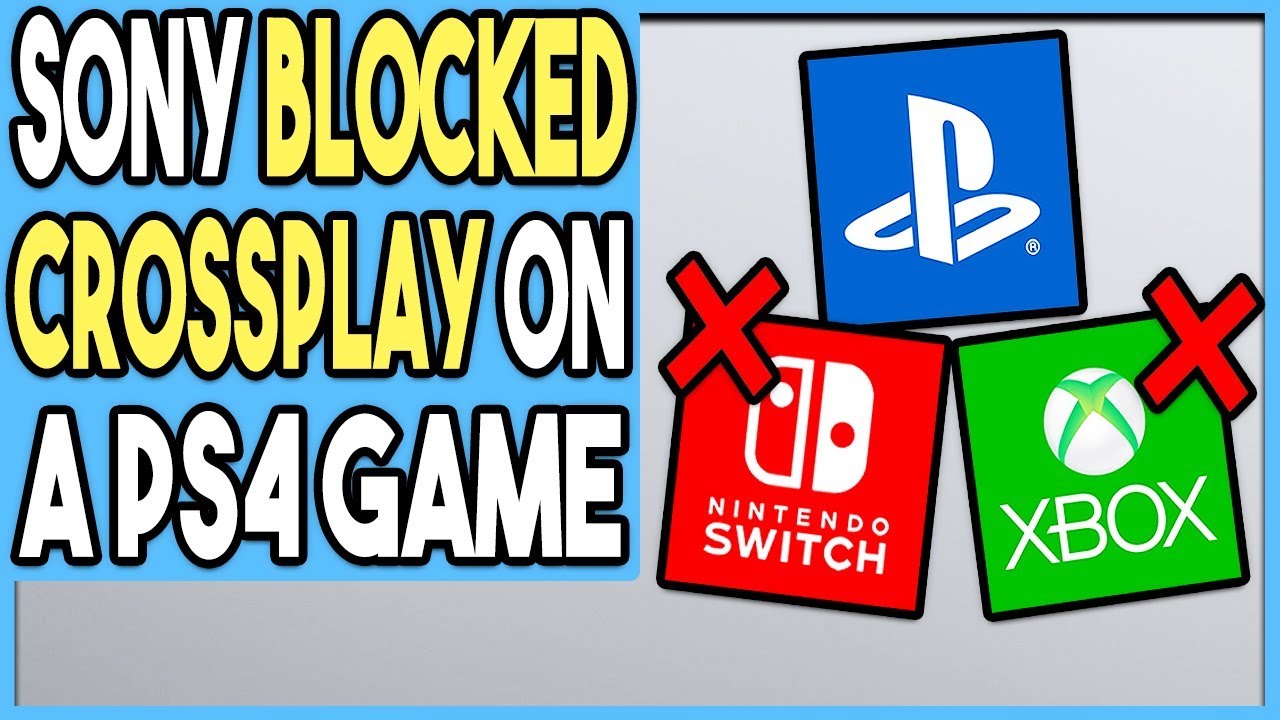 SONY BLOCKED CROSSPLAY ON A PS4 GAME!