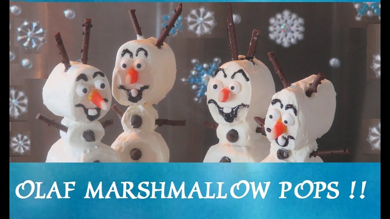 FROZEN - Olaf Marshmallow Pops! Do you want to build a snowman? Inspired by Disney Frozen Movie