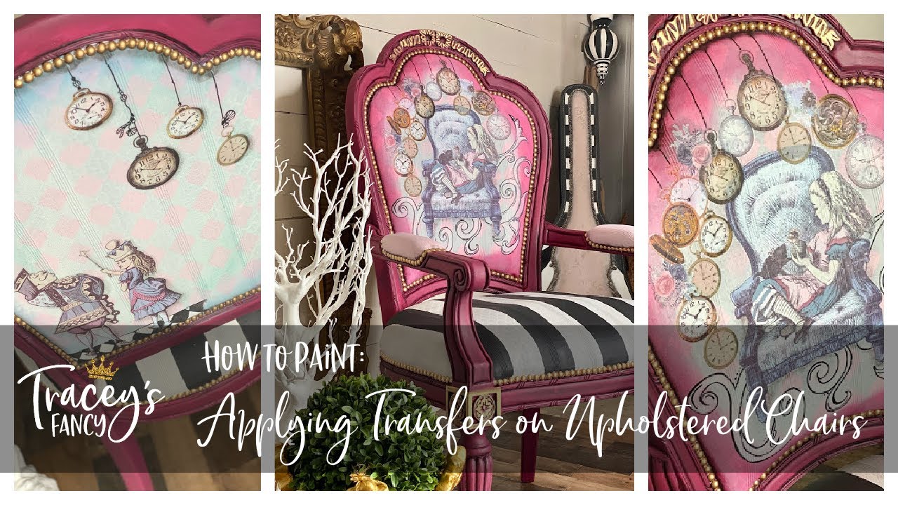 Нанесение изображений на обивку стульев | Tracey's Fancy
