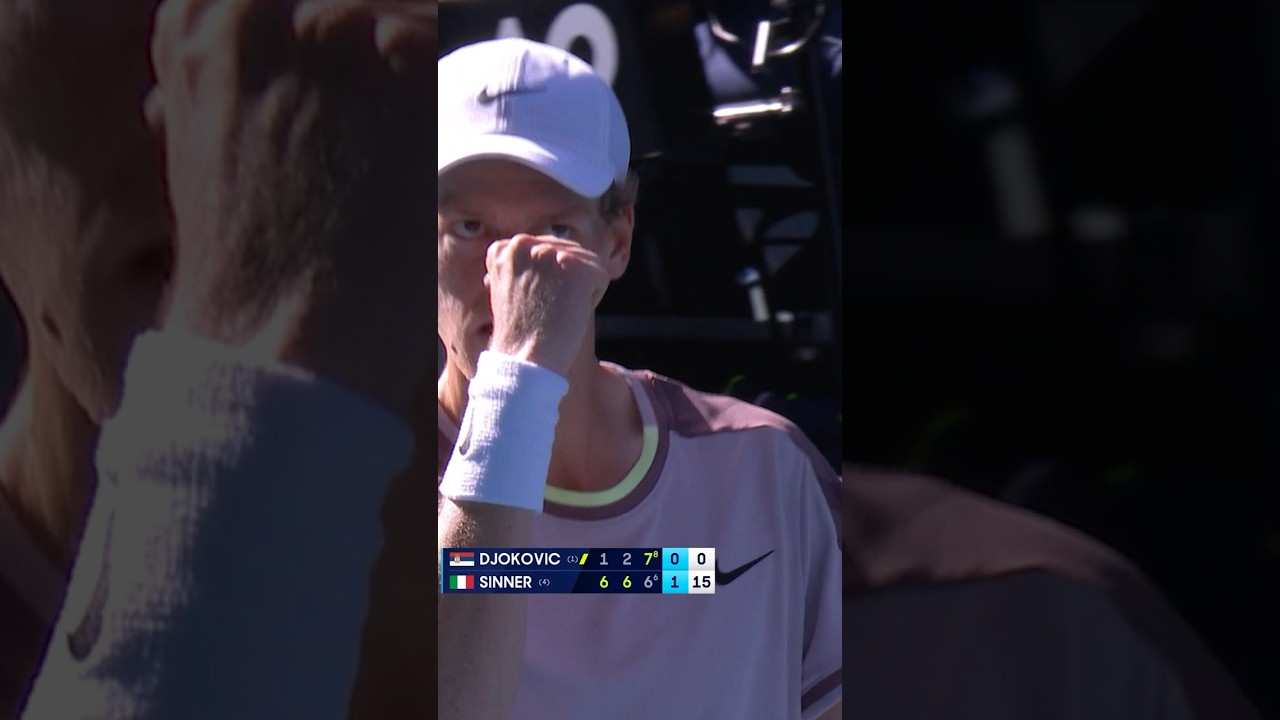 Sinner's BRILLIANT winner past Djokovic! 🔥
