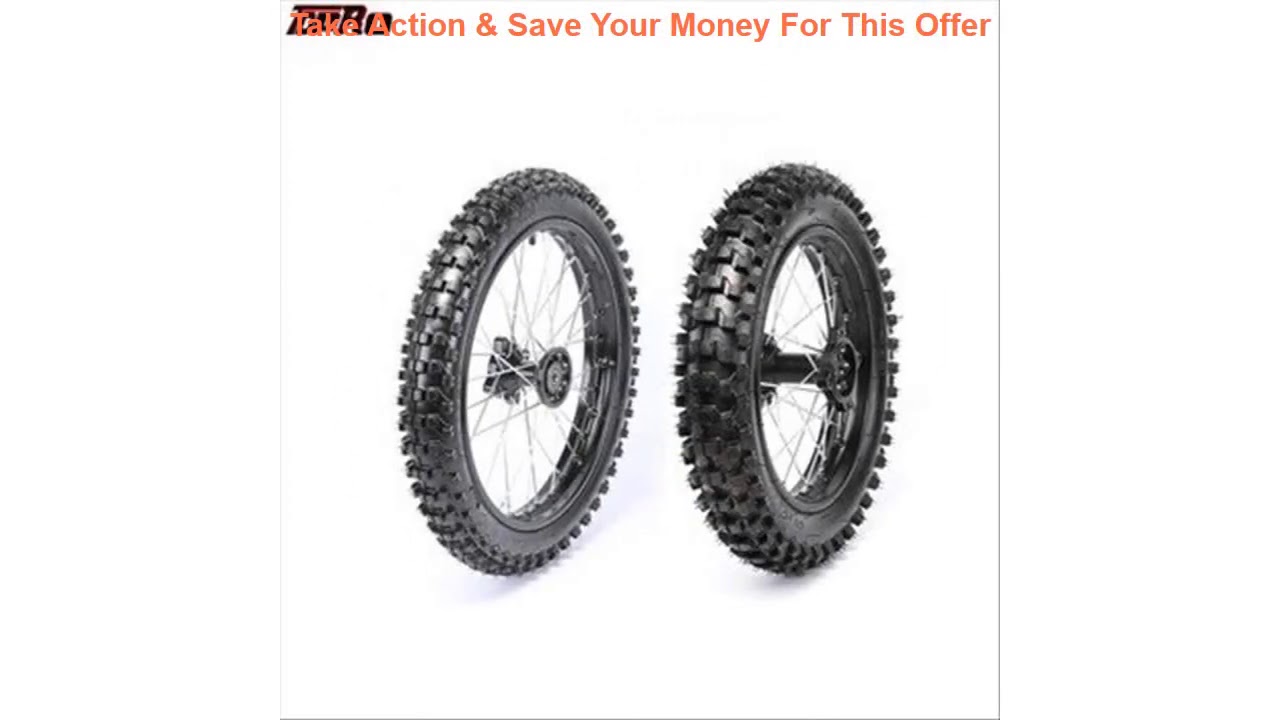 Top TDPRO 15mm Axle Front 70x100-17+ Rear 90x100-14 Wheel Rim Tyres Tire for Dirt Pit Bike 160cc CR