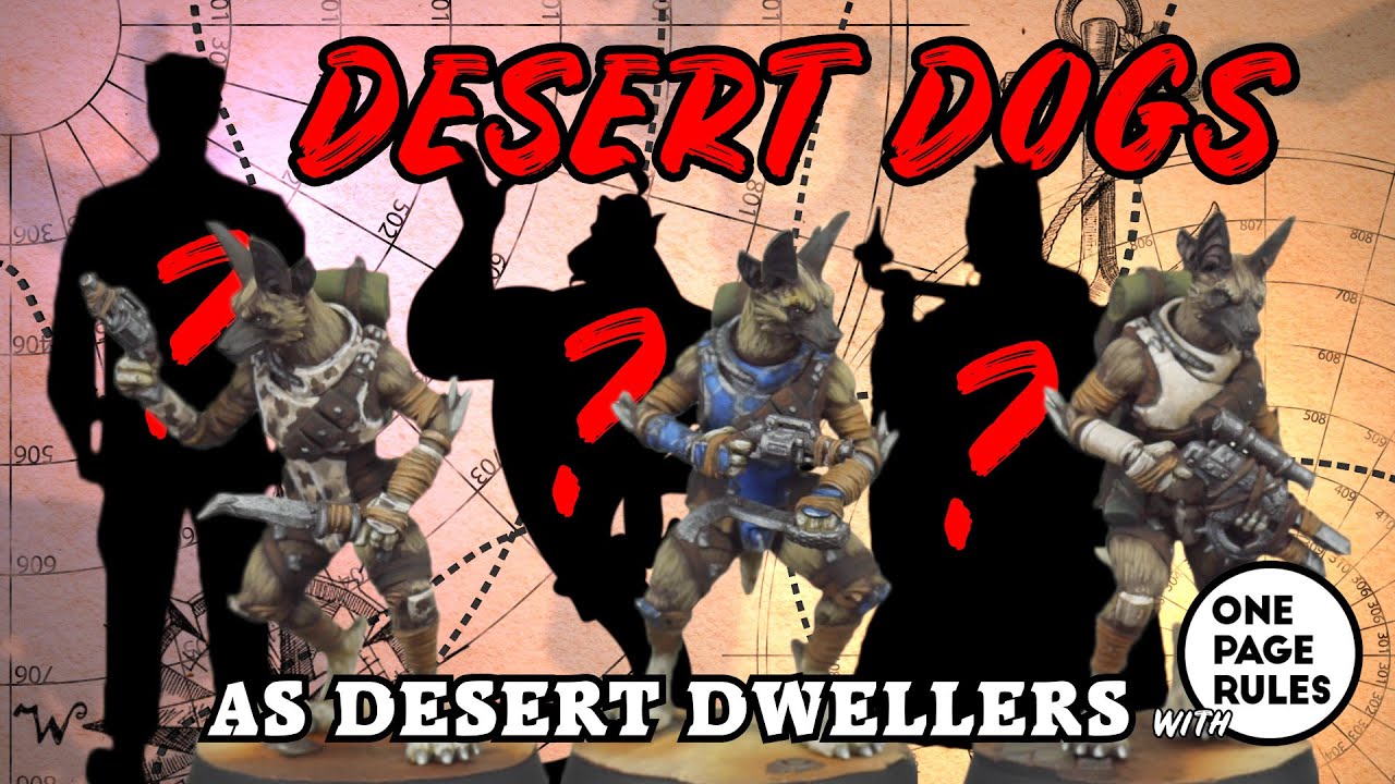 OPR Jackals dressed as different desert dwellers.