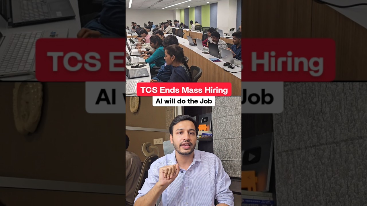 TCS Ends Mass Hiring in India, AI Will do the Job #ai #jobs #hiring