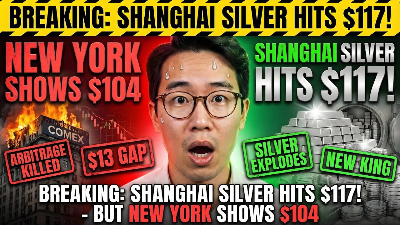BREAKING: Shanghai Silver HITS $117! -- But New York Shows $104 (The $13 Gap That Killed Arbitrage)