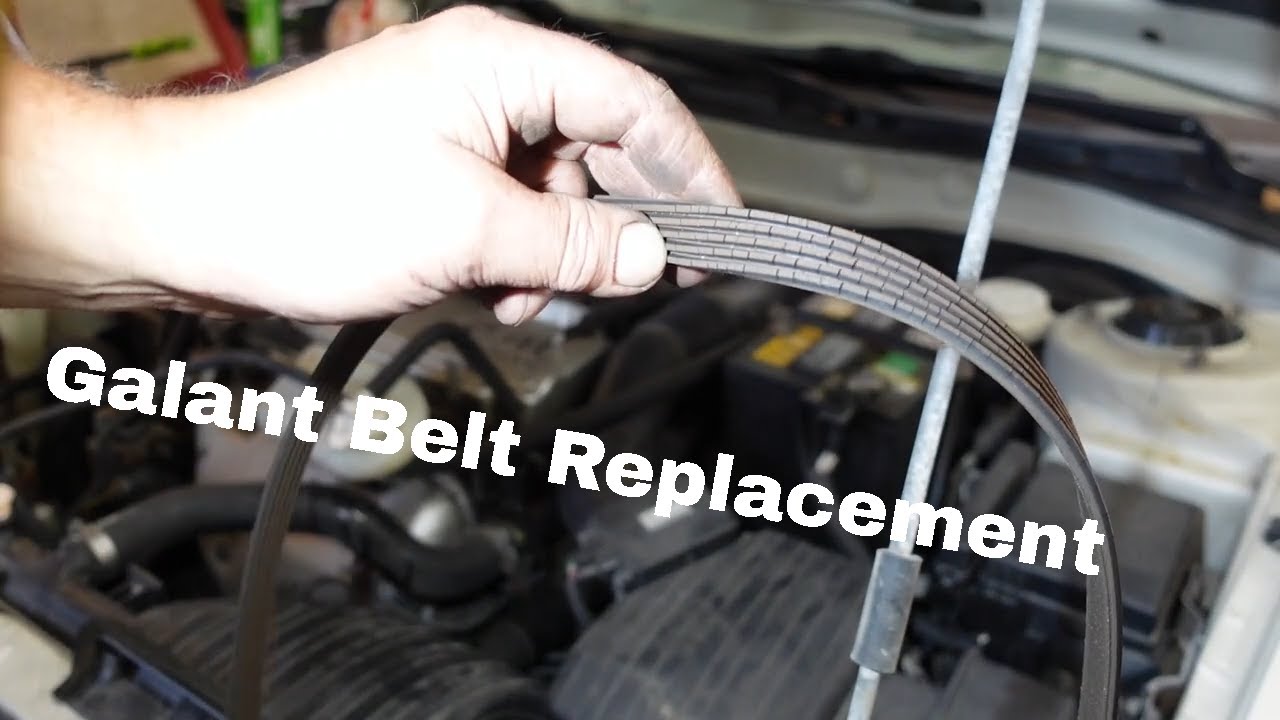 2003 Galant Serpentine Belt Replacement 2.4L 16V