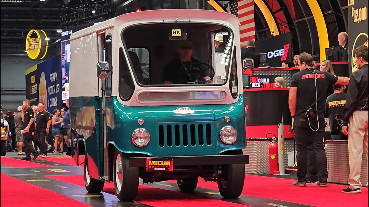 How much will this 1963 jeep FJ-3 Fleetvan sell for at Mecum?