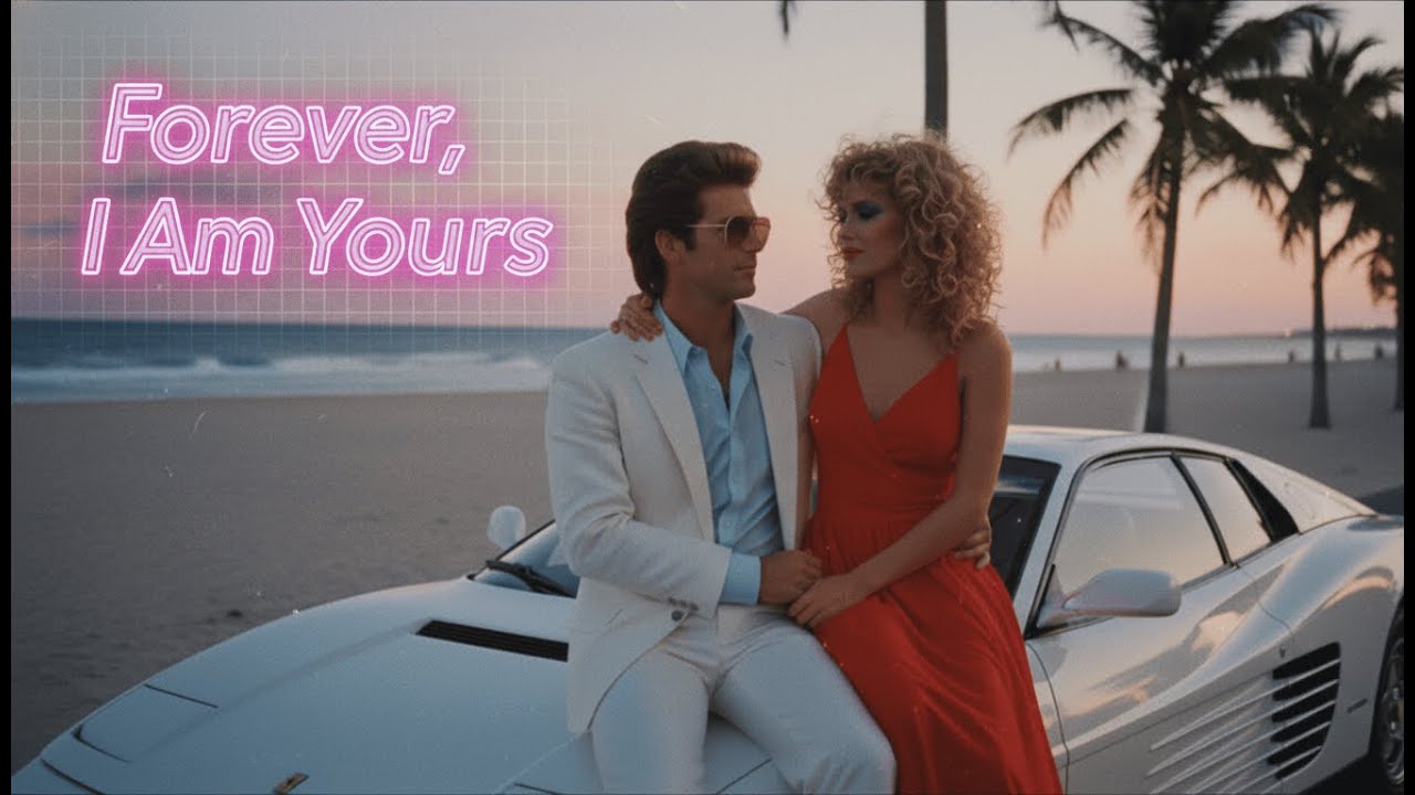 Forever, I Am Yours 💗 (80s Music Video) | 💗 80’s Miami Love Song