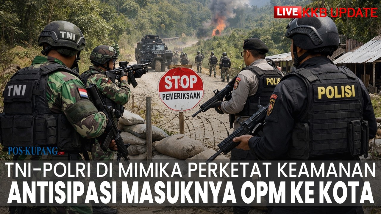 🔴LIVE UPDATE KKB: TNI-Polri Perketat Keamanan di Mimika Antisipasi Masuknya OPM ke Kota Timika