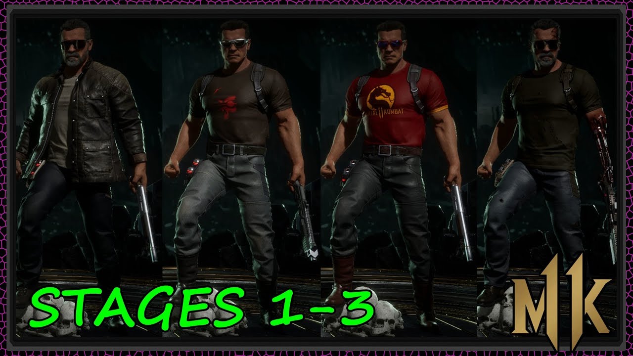 THE TERMINATOR Character Tower PART 1!! MK11 Gear Skins Showcase!! Mortal Kombat 11