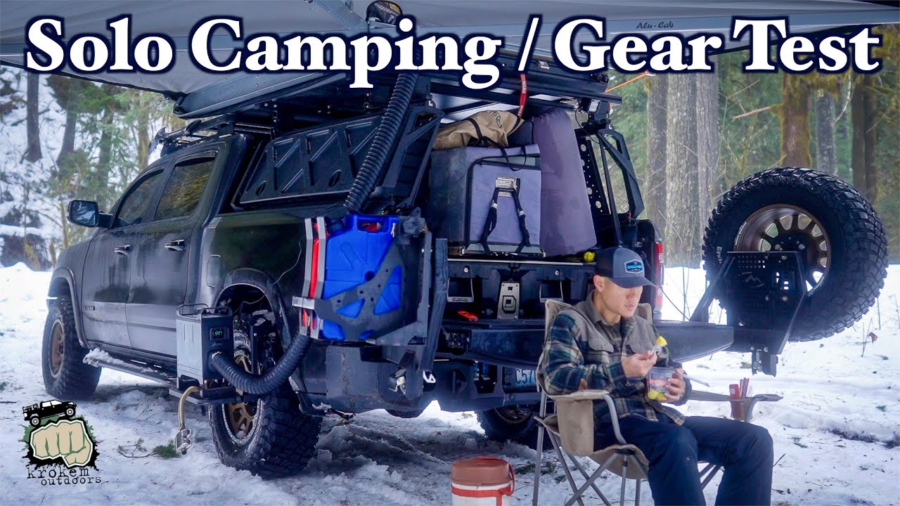 Solo Winter Snow Camping / Testing New Gear / Diesel Heater issue