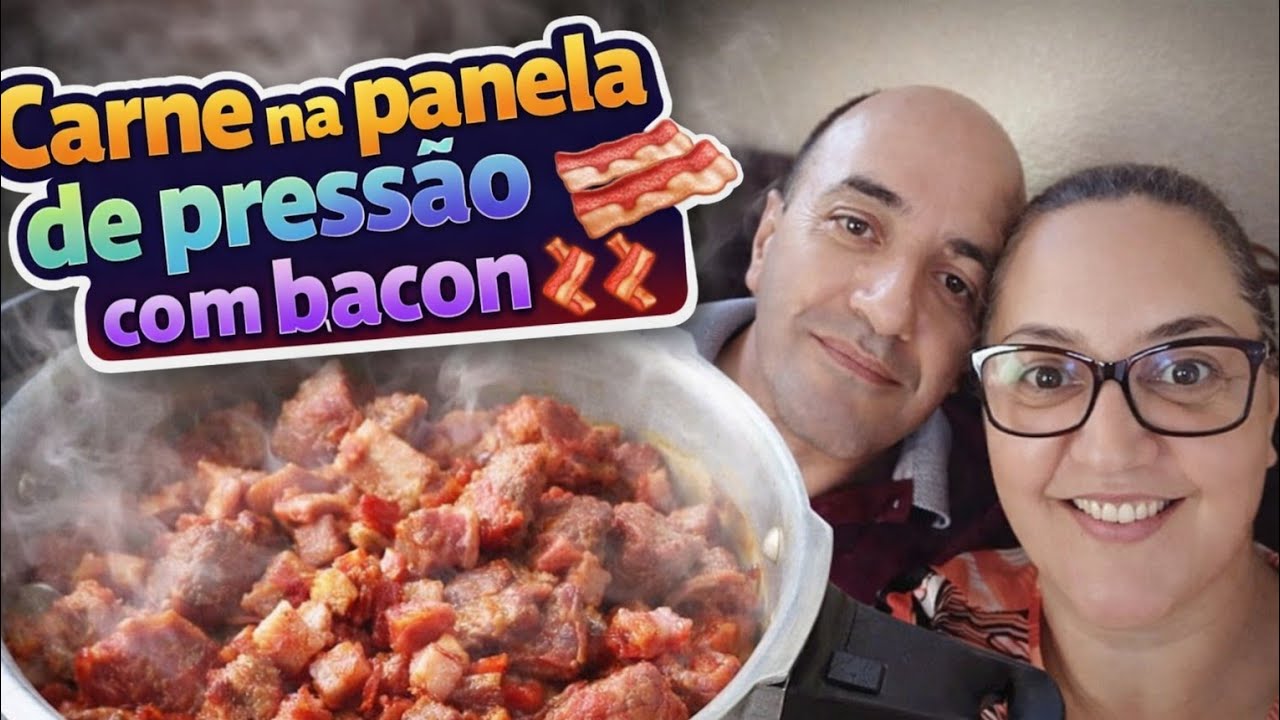 👉 🥓 CARNE NA PANELA DE PRESSÃO COM BACON 🤤 Macia, Suculenta e Deliciosa!