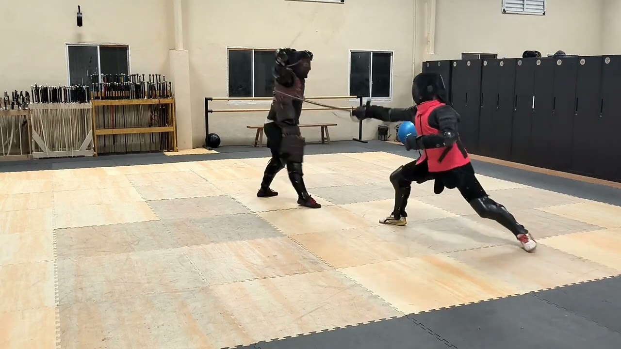 Chinese jian/hanjian vs saber  sparring