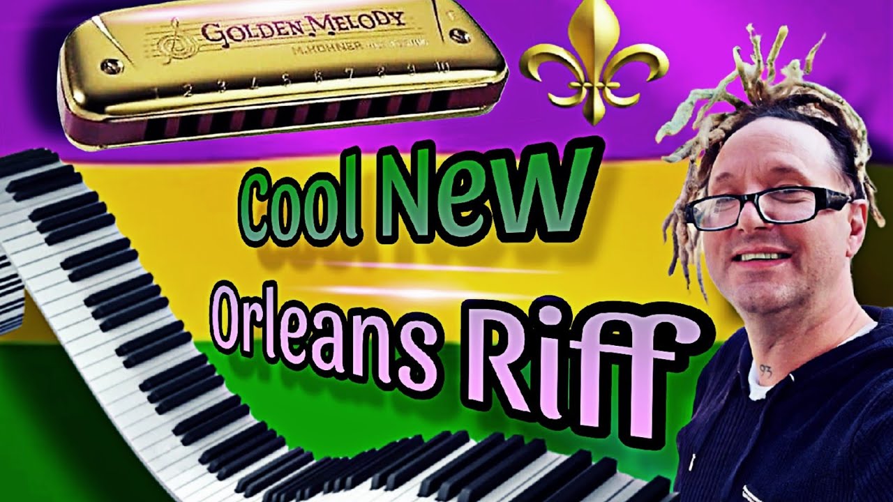 ⚜️Cool New Orleans Riff For Harmonica⚜️ (tab fixed below)