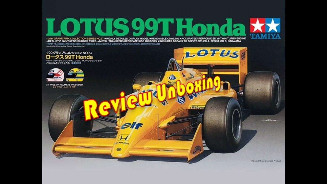 Lotus 99T - 1987 - Tamiya - 1:20 - Review Unboxing