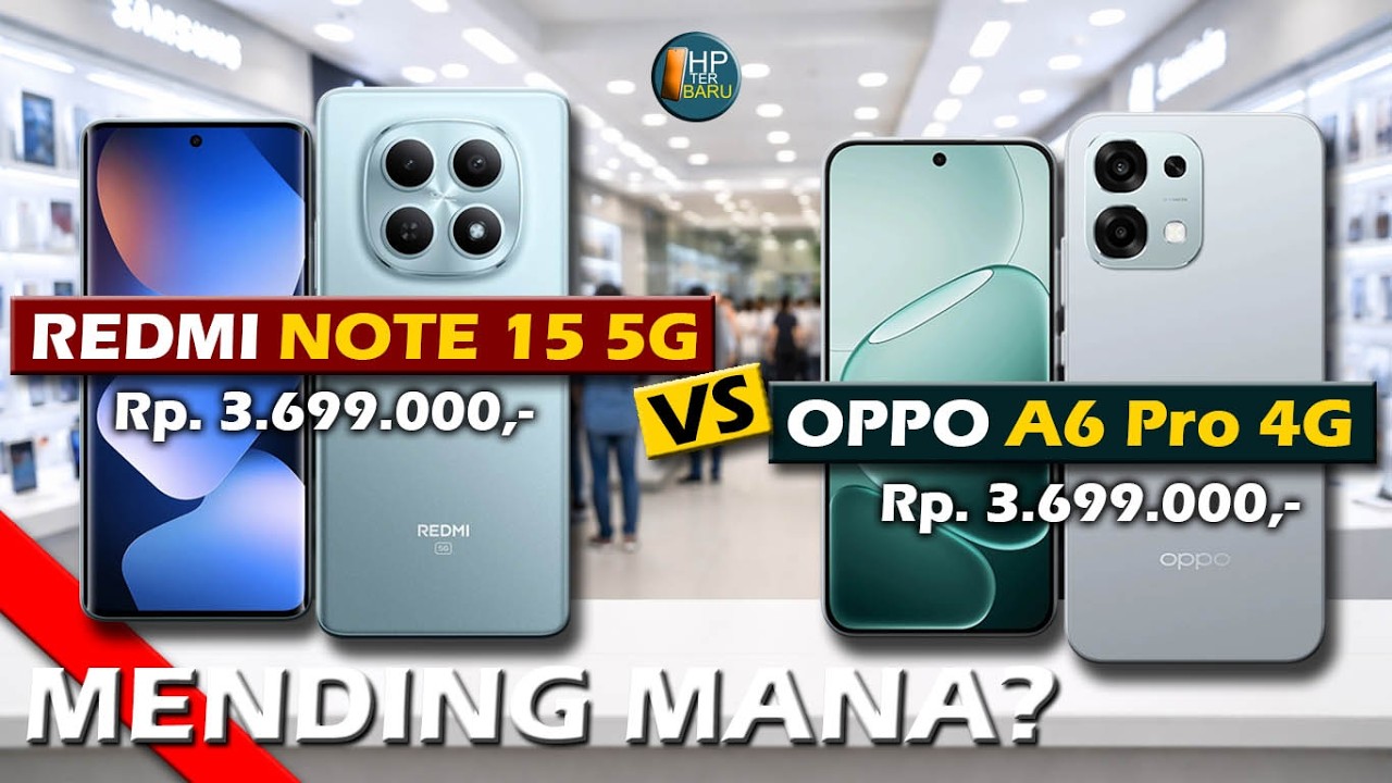 MENDING MANA? XIAOMI REDMI NOTE 15 5G VS OPPO A6 PRO 4G