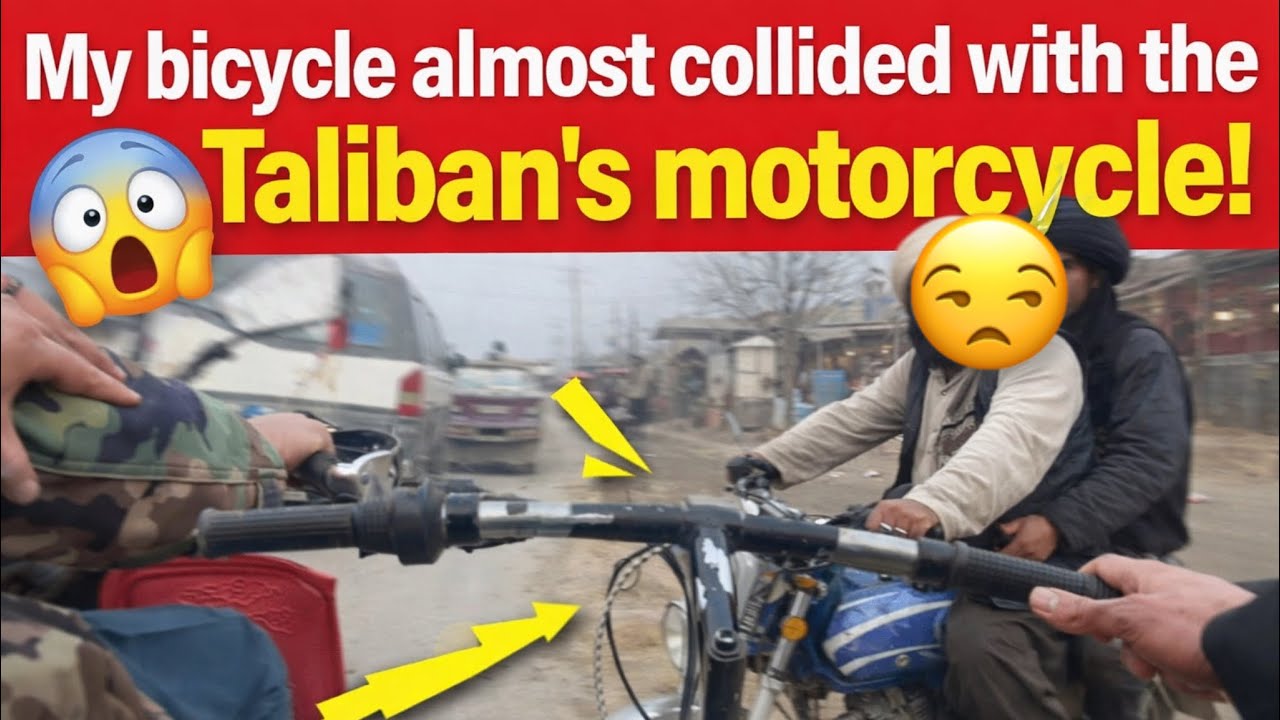 Second part of 4K bicycle tour in a crowd street of Kunduz. 