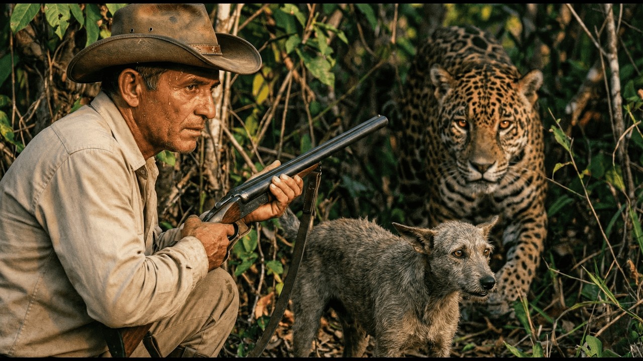 CACHORRO VIRA-LATA SALVA HOMEM DE ONÇA ASSASSINA NO PANTANAL