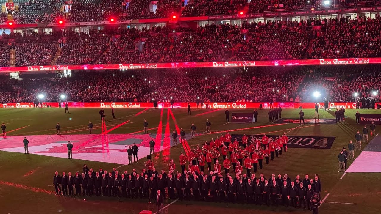 RMVC sing at the Principality Stadium