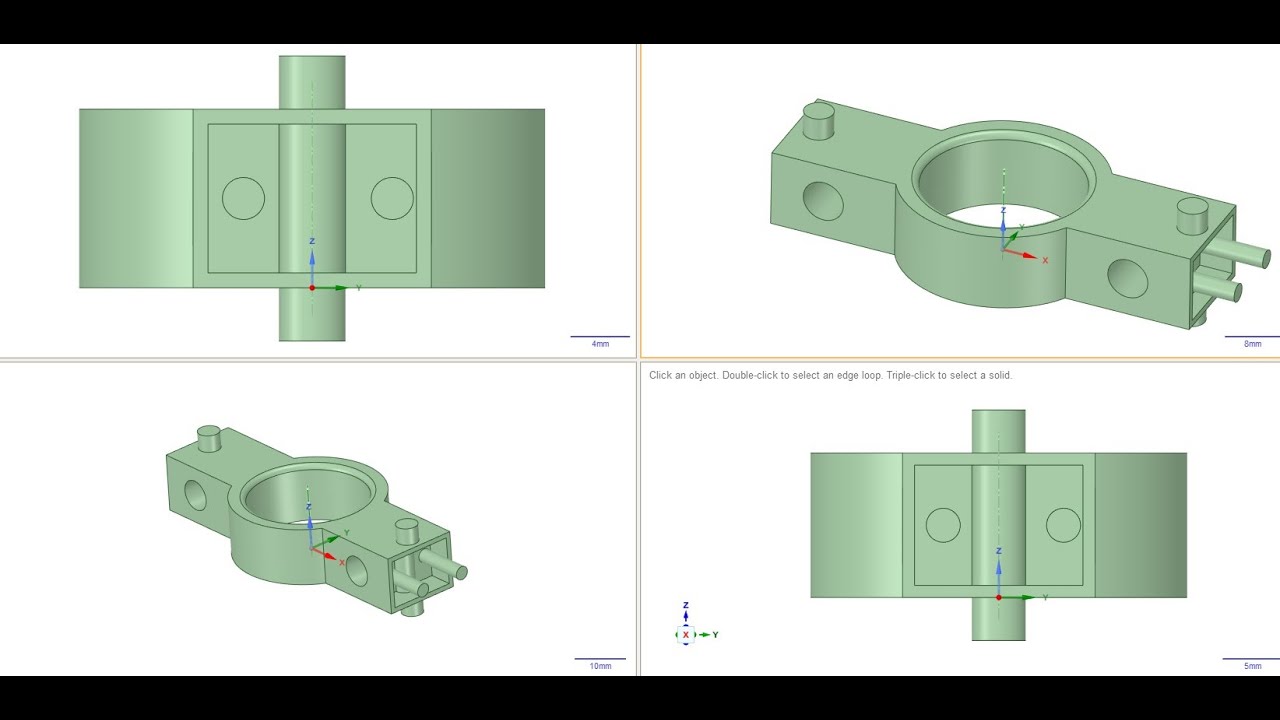 How to draw in different view ports in design spark mechanical