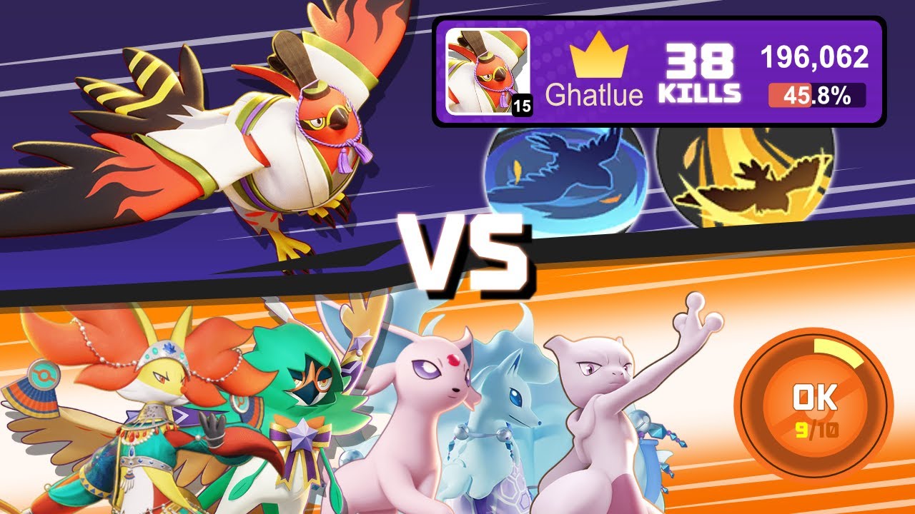 196K 38KILLS BRAVE BIRD TALONFLAME GAMEPLAY VS 5 ATTACKERS! Ranked Gameplay | Pokemon UNITE
