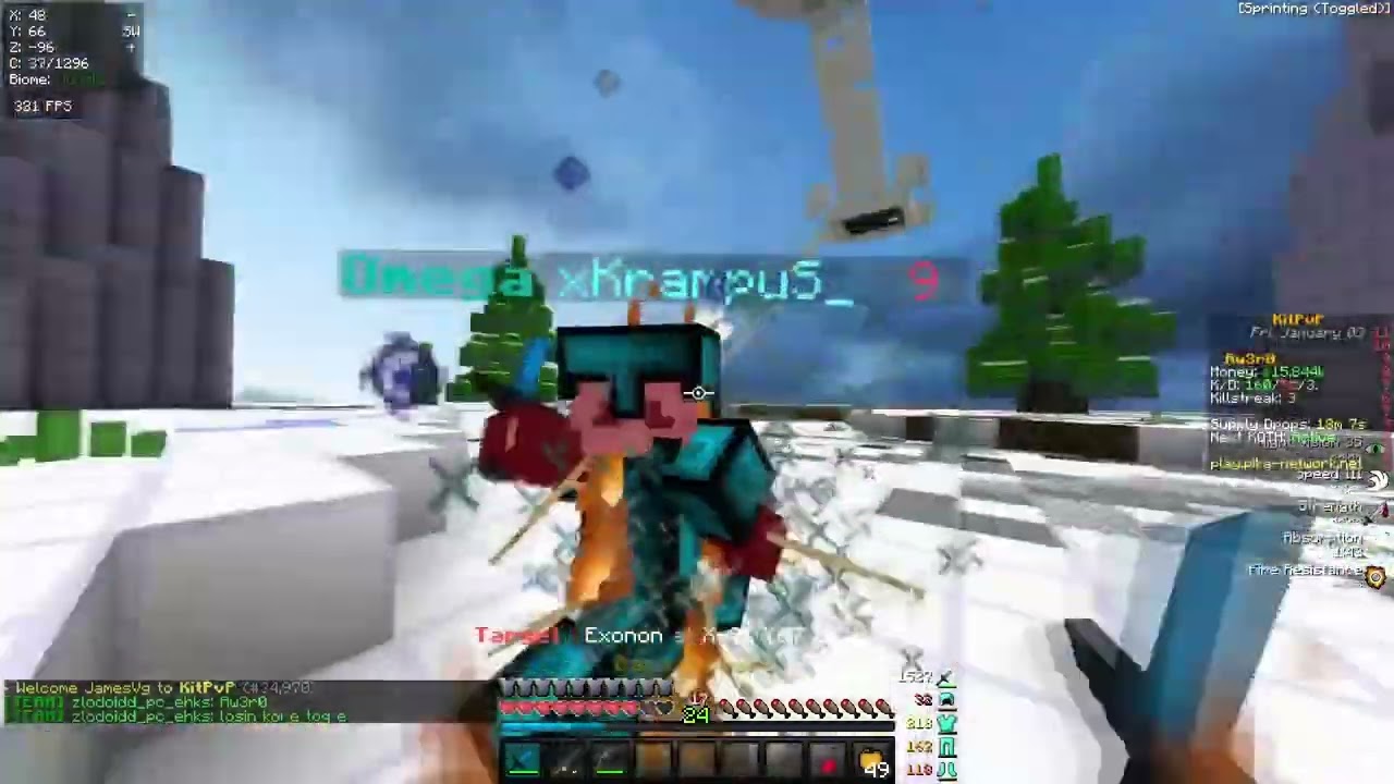 Runnin trough KitPvP - PikaNetwork