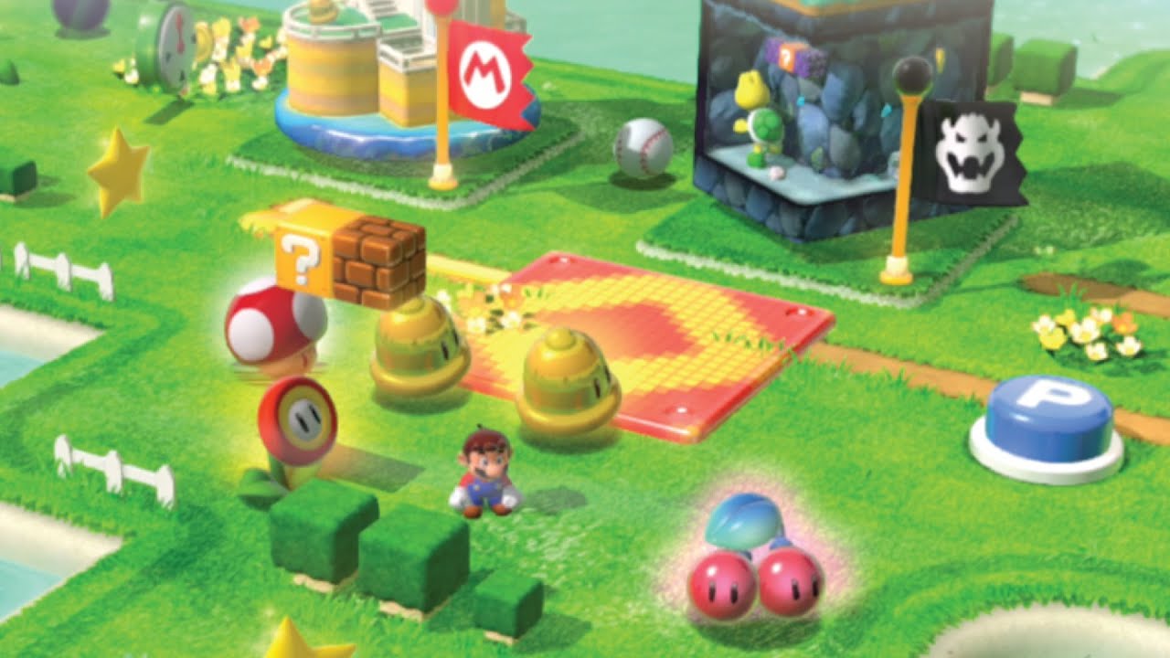 Super Mario — Если ли на карте мира предметы и враги?