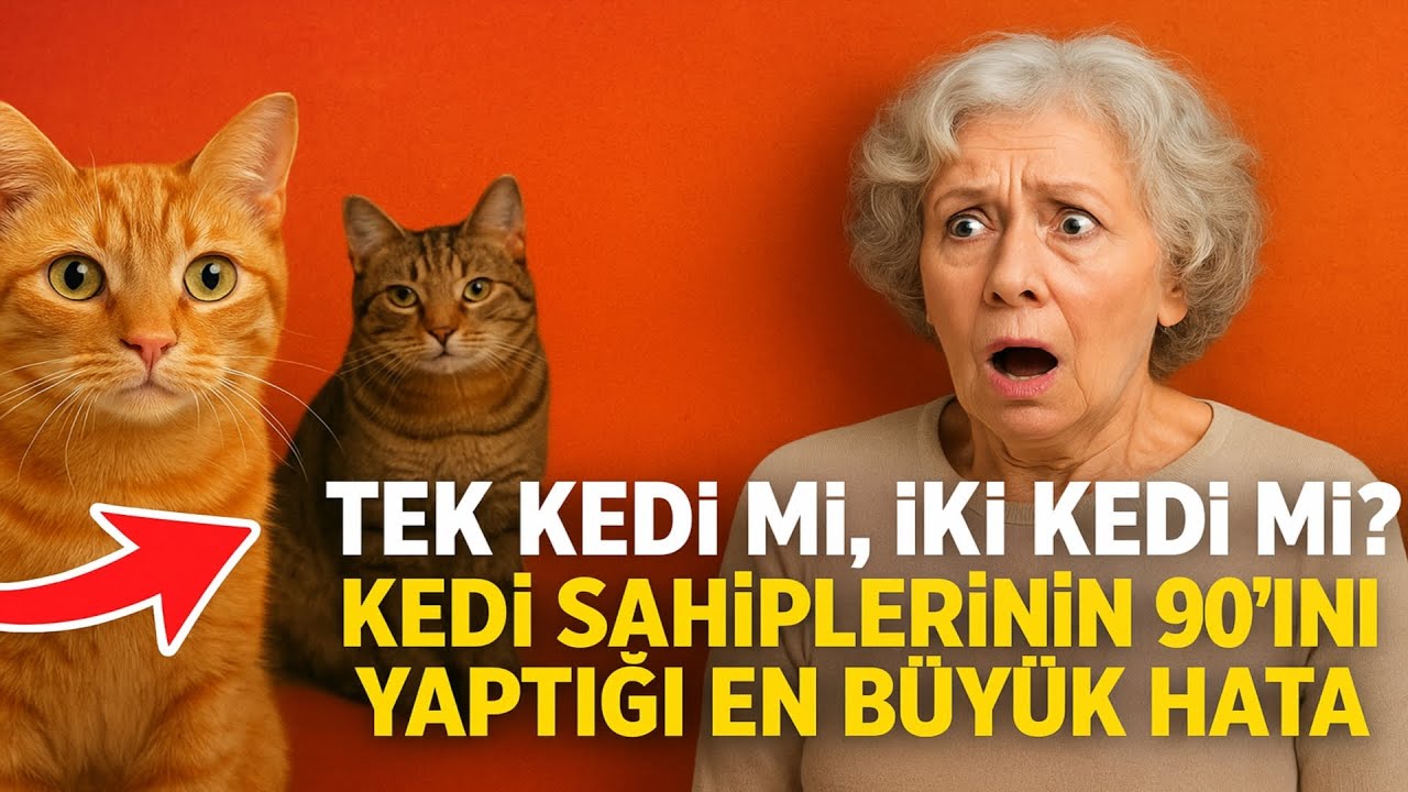 TEK Kedi mi, İKİ Kedi mi? Kedi Sahiplerinin %90'ının Yaptığı En Büyük Hata.