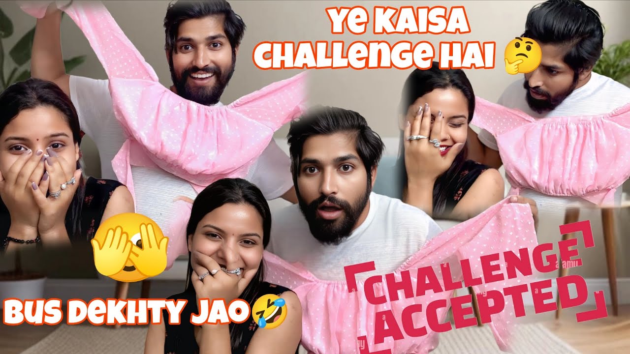 Mk ne kiya challenge 🤣🤣 chupke sy video bnya hai😜top bhi fadd diya 🥹